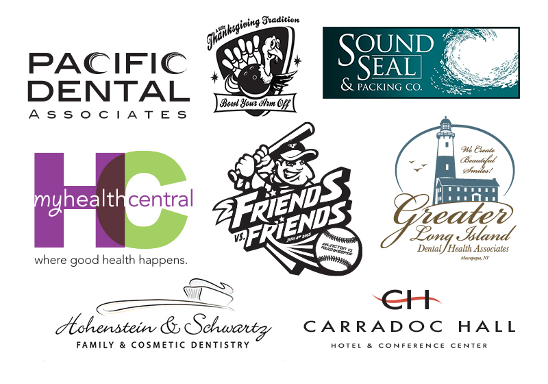 Branding work collage
