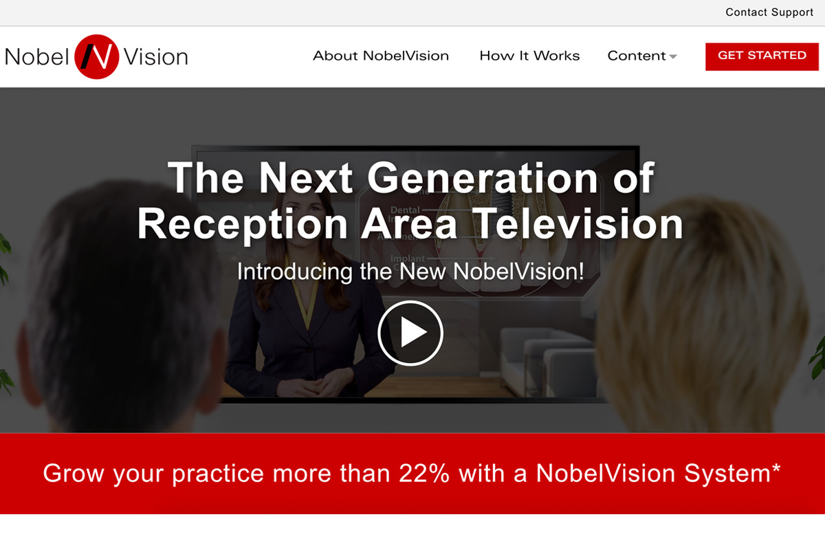 Nobel Vision website screenshot